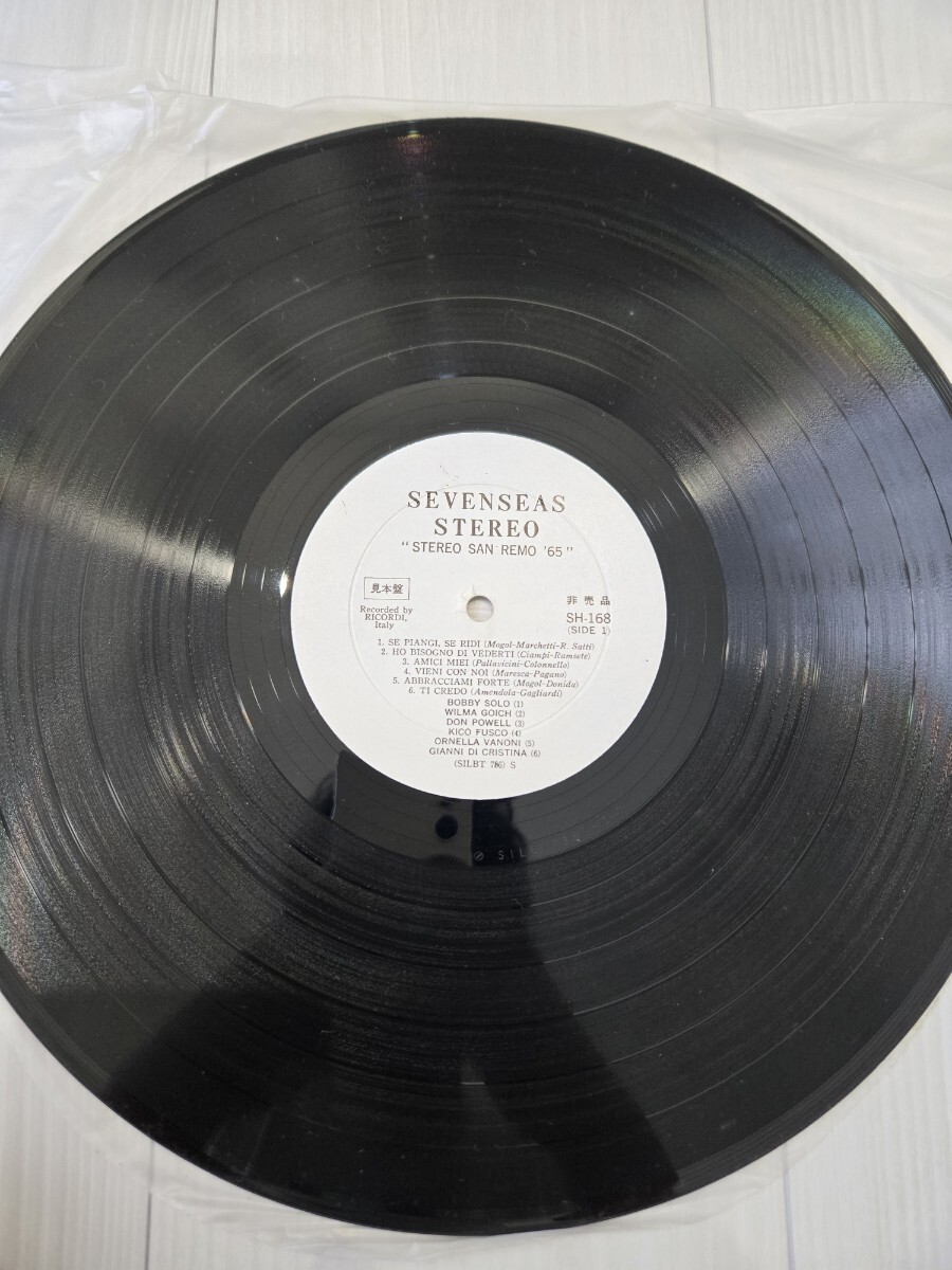 STEREO SAN REMO '65 SH168 BOBBY SOLO ORNELLA VANONI WILMA GOICH 見本品_画像4