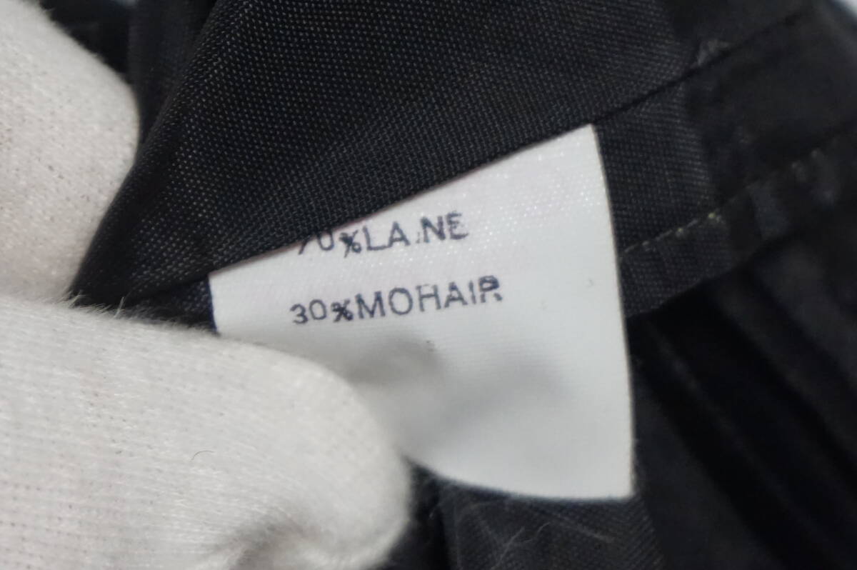 【希少フランス製】Christian Dior MONSIEUR クリスチャンディオールムッシュー テーラードジャケット ブラック ウール モヘア モヘヤ_画像5