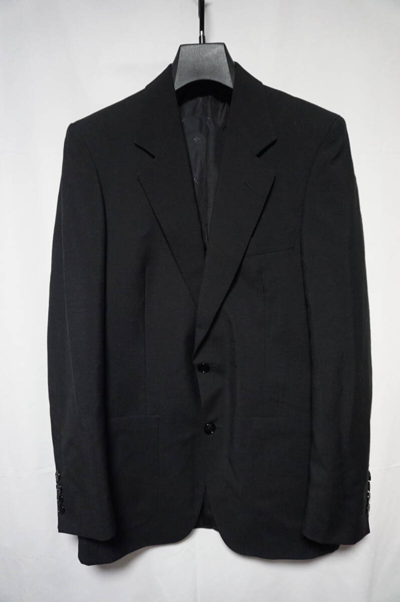 【希少フランス製】Christian Dior MONSIEUR クリスチャンディオールムッシュー テーラードジャケット ブラック ウール モヘア モヘヤ_画像1