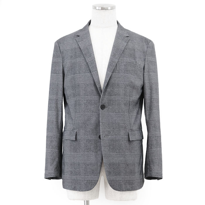 SALE【極美品】BLACK LABEL CRESTBRIDGE ブラックレーベル スーツ セットアップ グレンチェック ジャケット スラックス メンズ L グレー_画像2