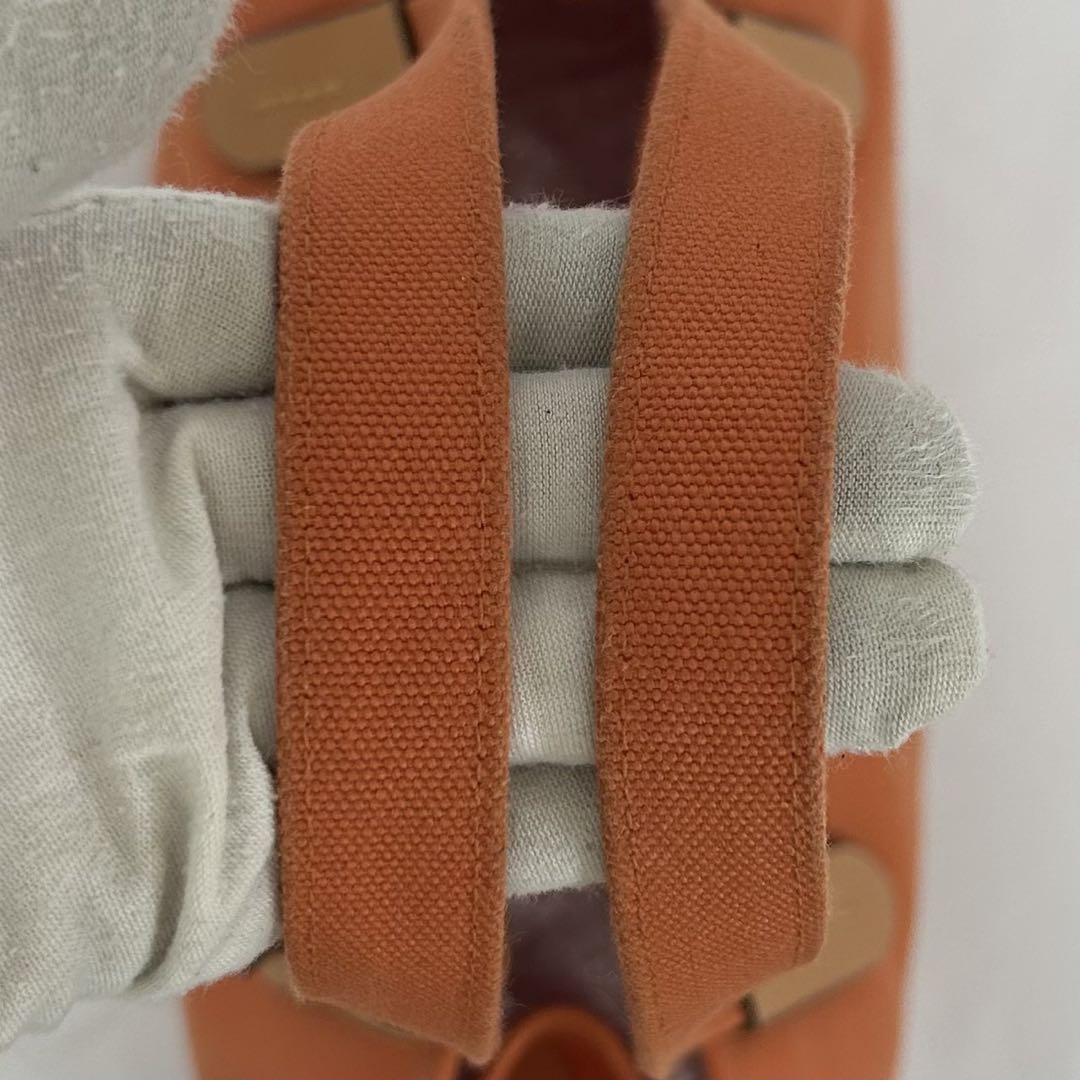 【極美品】COACH コーチ 6170 リサイクルトートバッグ30 ハンドバッグ ビジネスバッグ キャンバス 花柄 手提げ 肩掛け オレンジ レディース_画像9