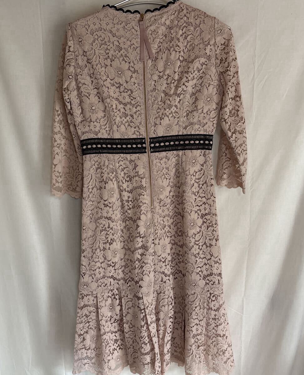 ワンピース 七分袖　36 ローズティアラ　可愛い　レース　ピンク　刺繍　結婚式　冠婚葬祭　ドレス　音楽　発表会　お呼ばれ　パーティ_画像9