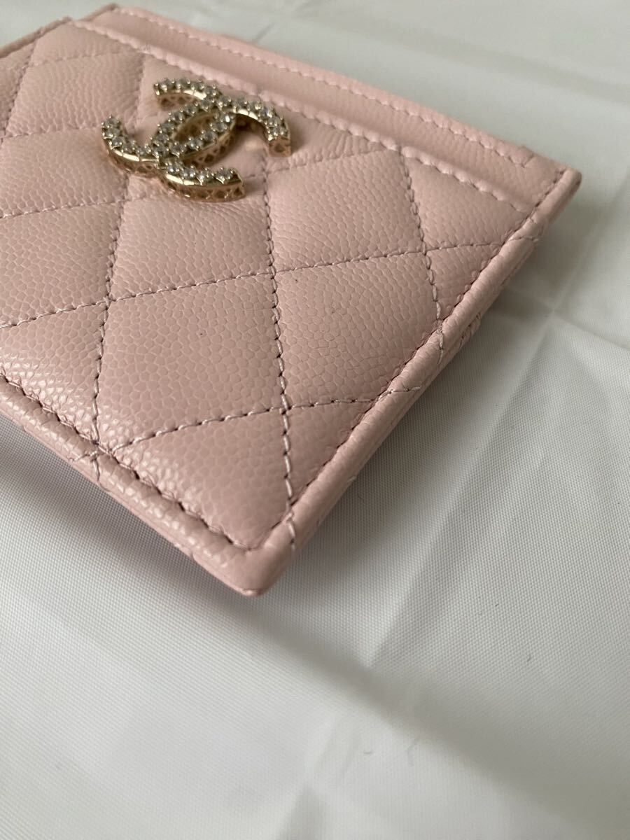 多幸感♡ピンク_CHANEL_カードケース_フラップ_コイン_財布 新品未使用 CHANEL ジップコインケース ピンク レザー カード