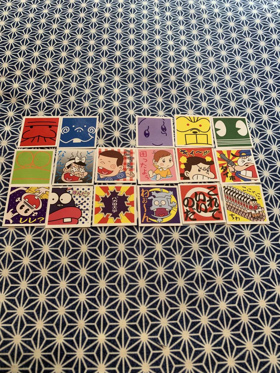 明治制菓　レレレの天才バカボン　おもしろシール　赤冢不二夫　天才バカボン　Meiji 當(dāng)時物　シール　セット　希少　オマケ