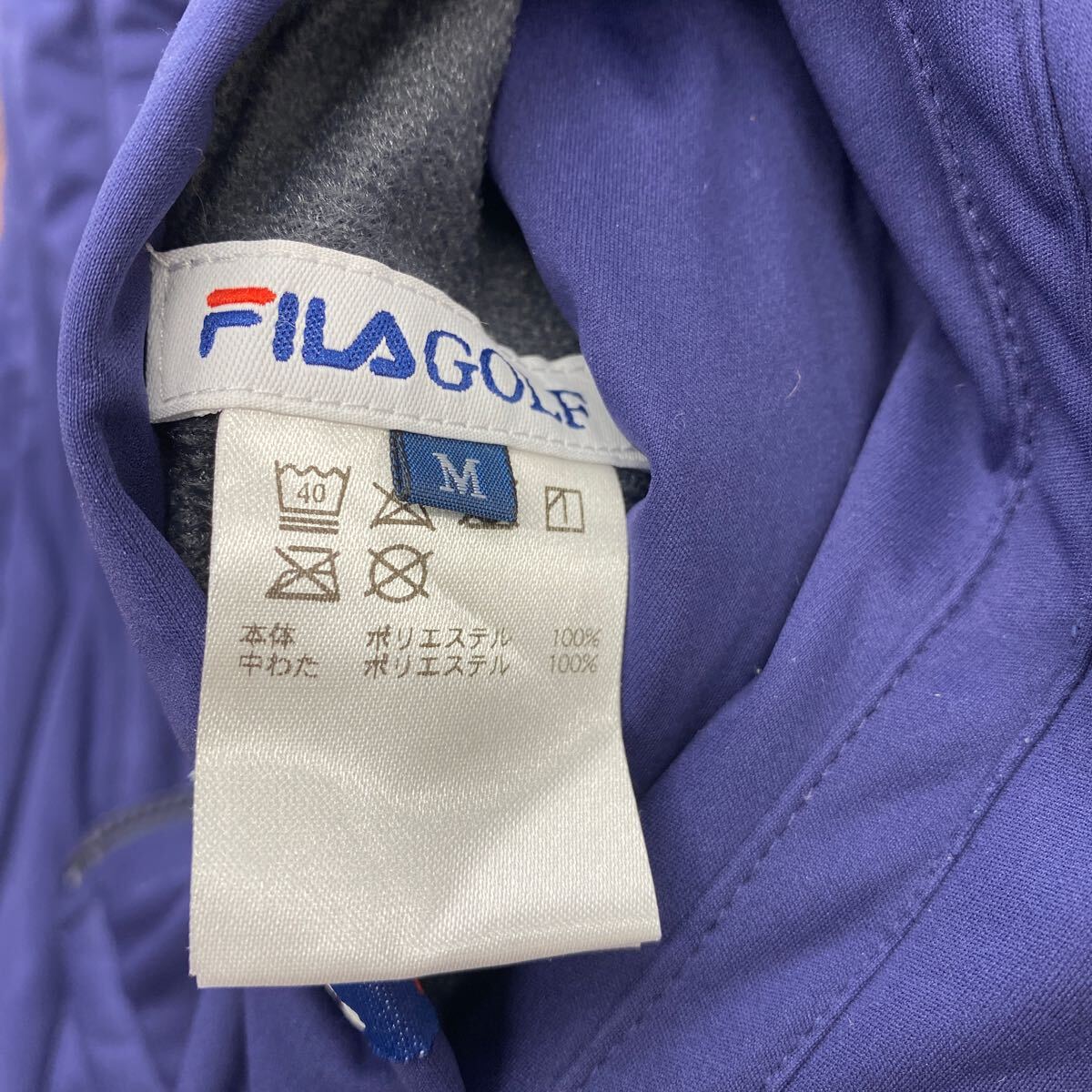 FILAフィラ レディース ベスト　　 中綿　　　ネイビー　Ｍサイズ △1_画像10