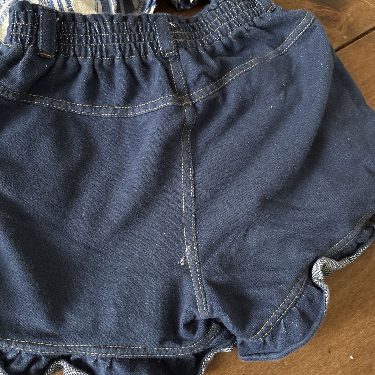 キッズ 女の子 ハーフパンツ ショートパンツ スカート オーバーオール 4枚セット 120、130サイズ_画像7