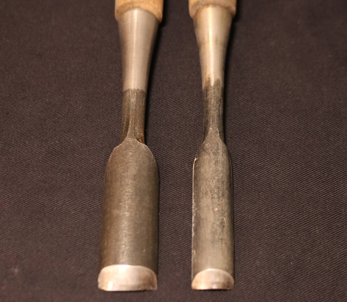 15mm 21mm 内丸鑿 宗近 5分7分 (大小)2本 大工道具 _画像5