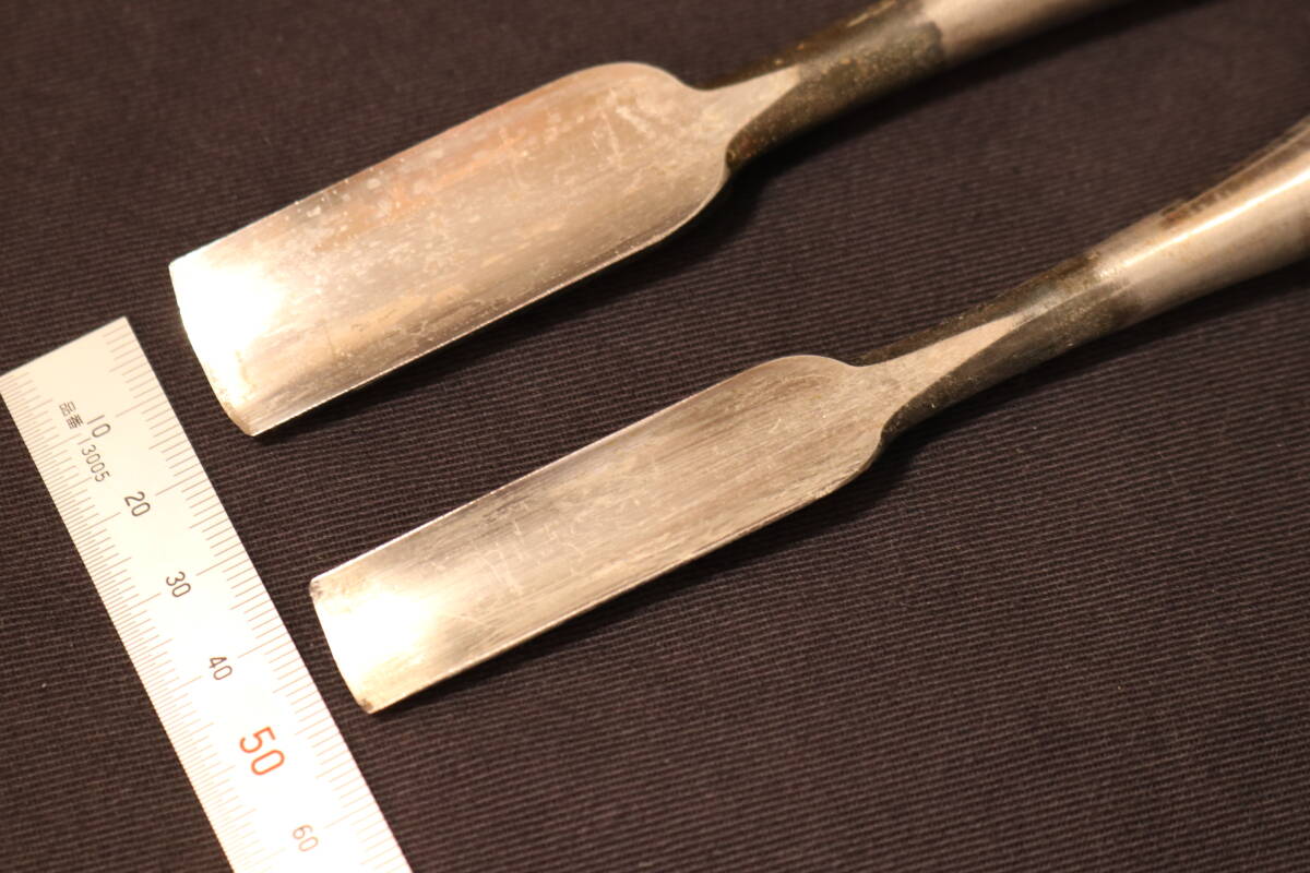 15mm 21mm 内丸鑿 宗近 5分7分 (大小)2本 大工道具 _画像3