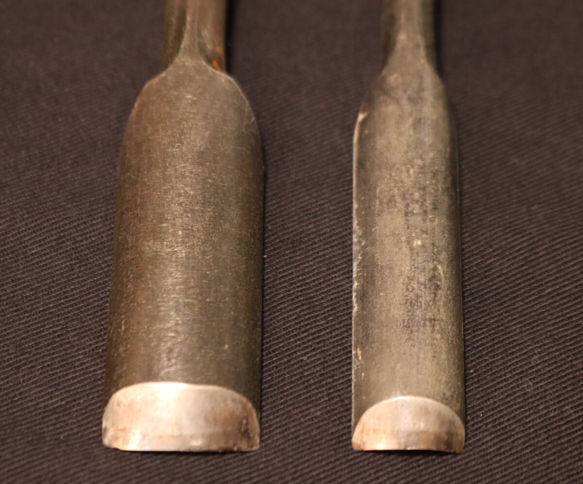 15mm 21mm 内丸鑿 宗近 5分7分 (大小)2本 大工道具 _画像6