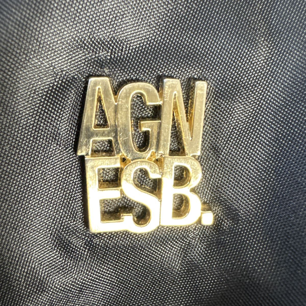 agnes b. VOYAGE アニエスベー チェーンバック トートバック 黒_画像3