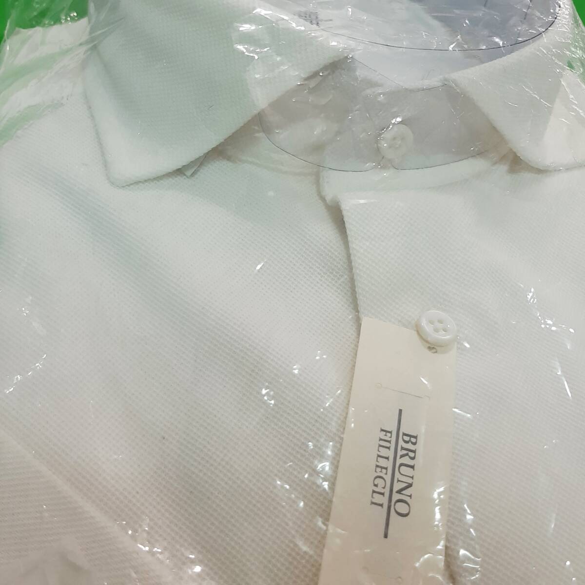 k4新品★メンズ Mサイズ 38★BRUNO 形態安定加工★半袖 ストレッチ UVカット・吸汗速乾ドライシャツ クールビズシャツ 通勤 無地スポーツ白_画像3