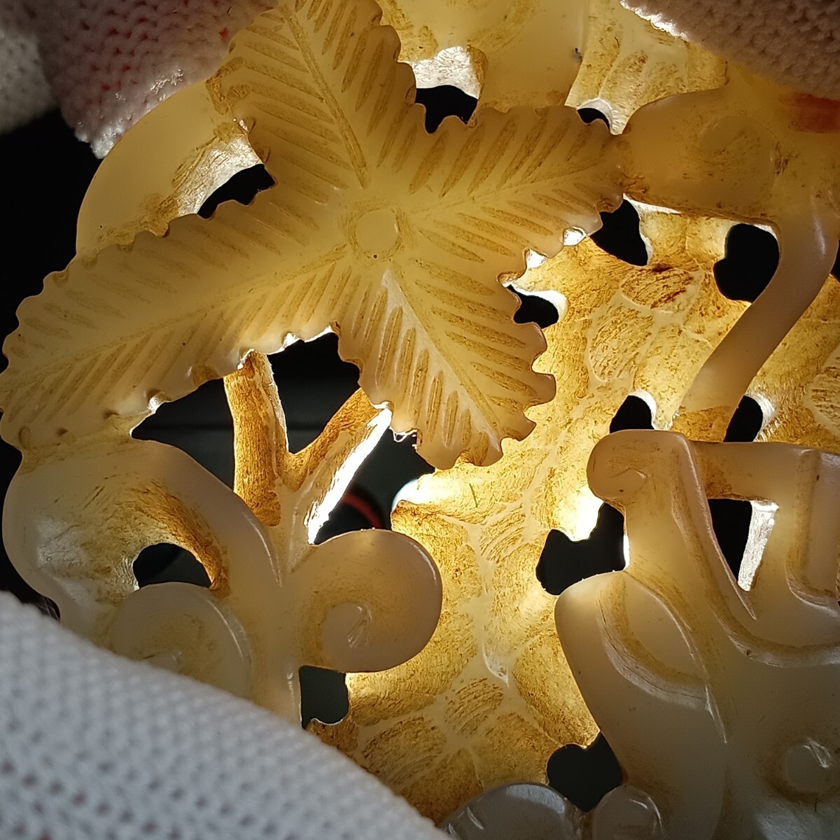 ☆24時間以内発送☆中国骨董 本物和田玉 遼金時代 糸引き