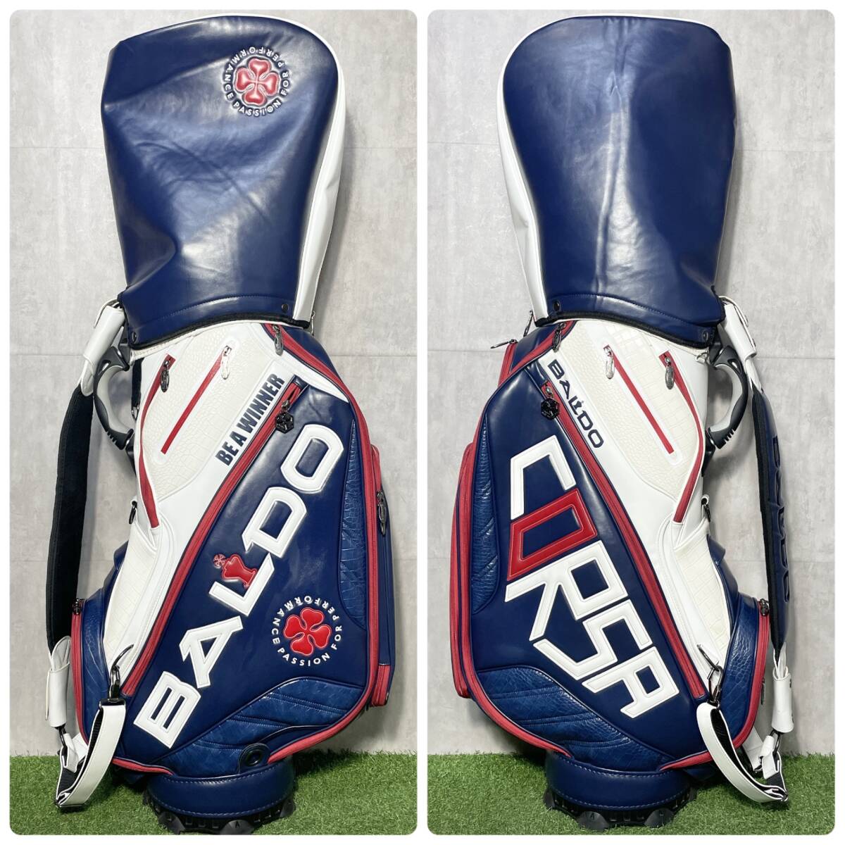 【フード未使用】BALDO CORSA バルド コルサ プロモデル キャディバッグ ゴルフバッグ 3点式 大迫力 大容量 送料無料_画像5