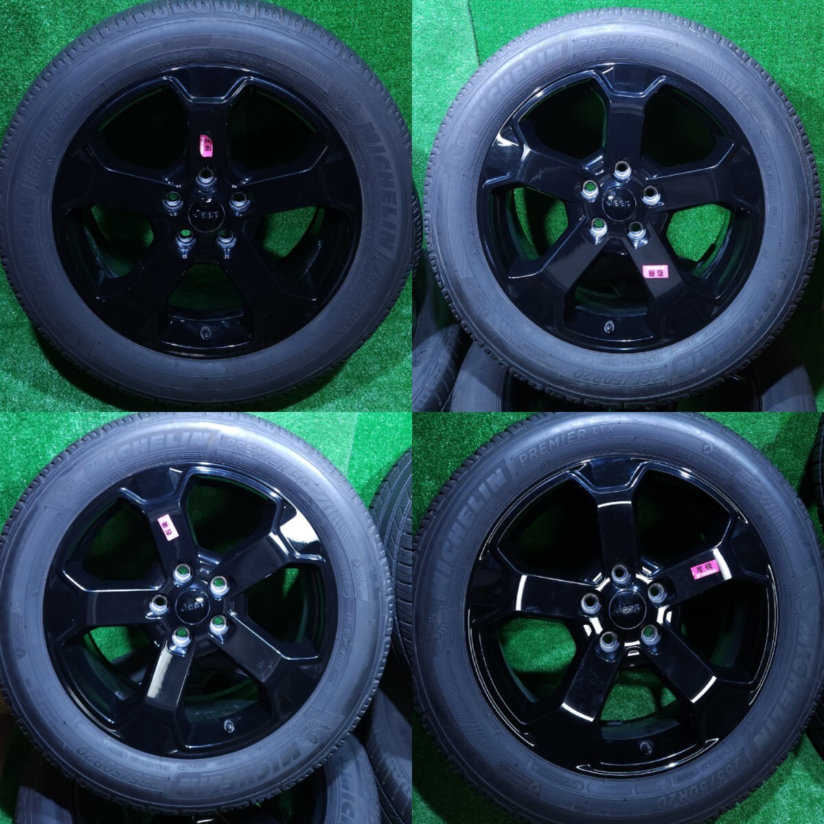 ジープ　グランドチェロキー アップランド限定車　純正 20インチホイール20X8J 127.0 BCD　MICHELIN 265/50R20 107V 2021年製 4本 (AA-3)_画像5