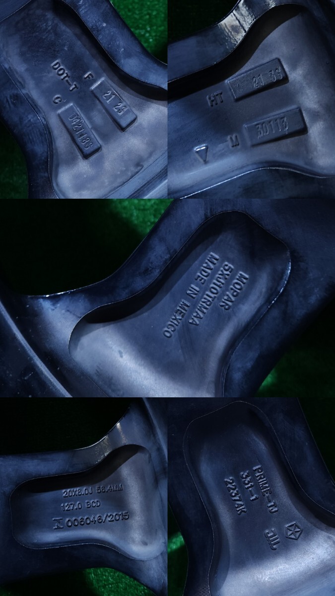 ジープ　グランドチェロキー アップランド限定車　純正 20インチホイール20X8J 127.0 BCD　MICHELIN 265/50R20 107V 2021年製 4本 (AA-3)_画像9