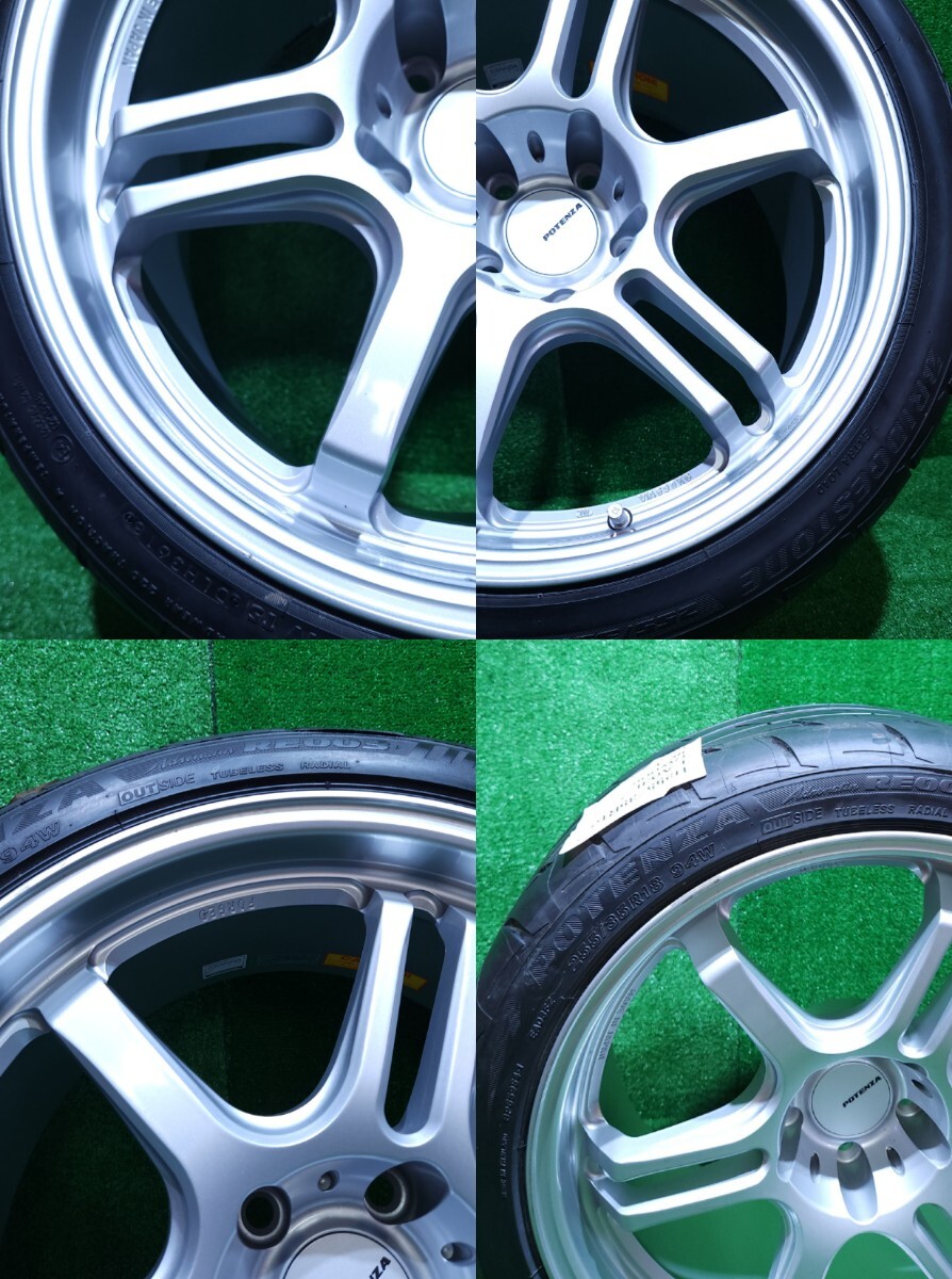 POTENZA RW006 18インチ9J IS25 PCD 114/5H , BRIDGESTONEブリヂストン POTENZA Adrenalin RE003 255/35 R18 94W 2018年製造 1本(X-3)_画像10