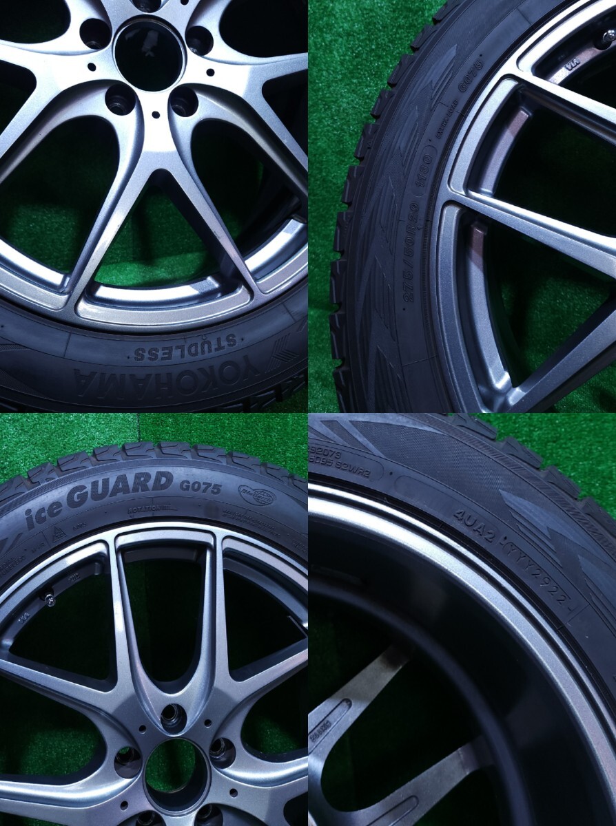 Mercedes Benz 20 дюймовый 9J+57/+44 5/112 легкосплавные колесные диски Yokohama зимние шины iceGUARD G075 275/50R20 113Q 2022 год (AA-2)