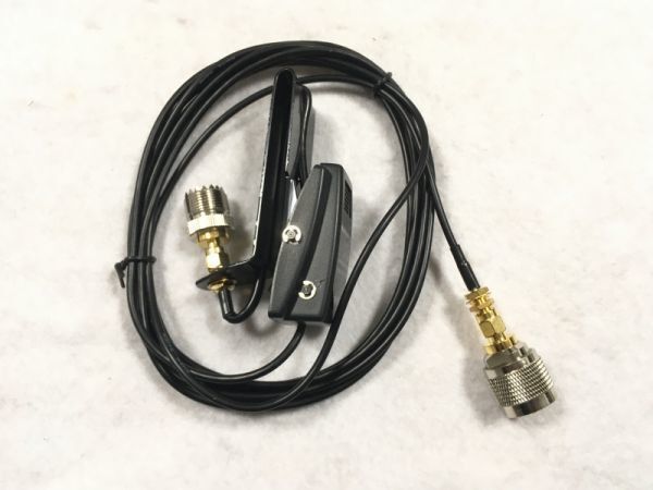 アンテナセット M型 車の窓ガラス用 アンテナ基台 クリップ マウント型 アンテナ 設置 車 Mメス Mオス アンテナ 基台 台 即決_画像2