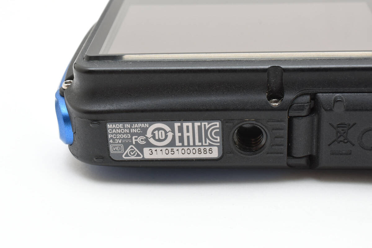 ★☆【美品！】 #2561289 Canon コンパクトデジタルカメラ PowerShot D30 ブルー☆★