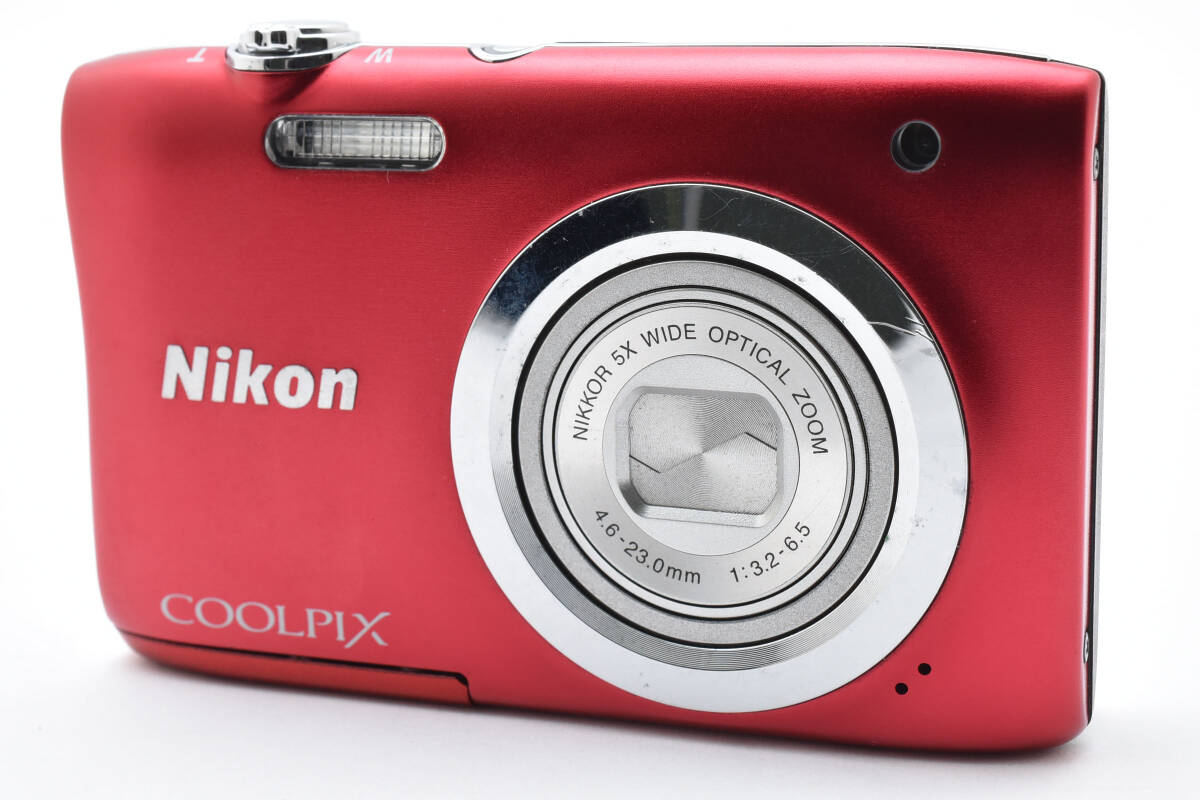 ★☆【動作問題なし！】 #2587598 691 Nikon COOLPIX A100 レッド　コンパクトデジタルカメラ☆★