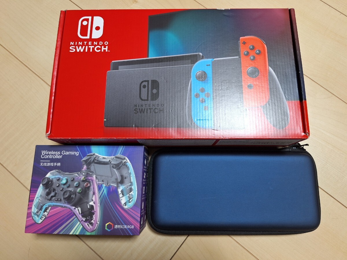 Nintendo Switch ニンテンドースイッチ ネオンブルー ケース付 Nintendo Switch ニンテンドースイッチ ネオンレッド ネオン