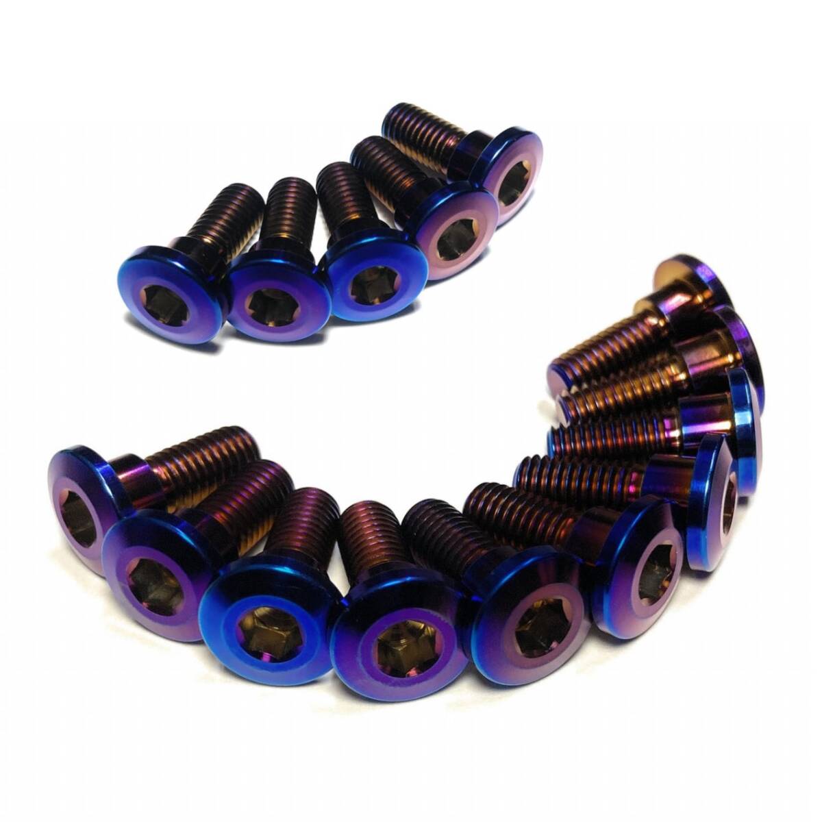 15本 64チタン スズキ ディスクボルト M8×22 GSX-R カワサキ