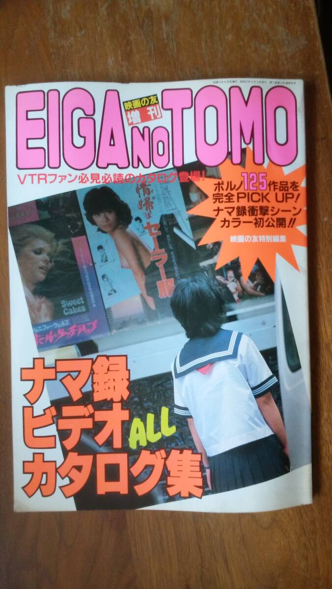 島田鮎子、【光陰の中で】、希少な大判額装用画集より、美品、日本人画家 成人映画雑誌『EIGANOTOMO 増刊 ナマ録ビデオカタログ集』昭和57