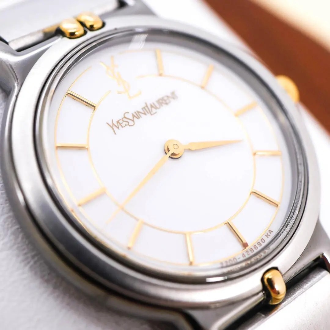 稼働 イヴサンローラン 腕時計 レディース ヴィンテージ ゴールド 2188 稼働 イヴサンローラン 腕時計 レディース ヴィンテージ