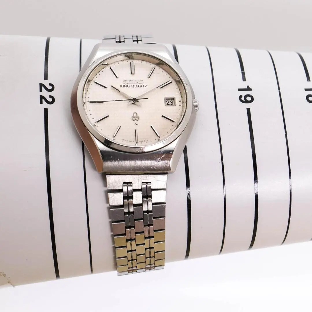 稼働 SEIKO KINGQUARTZ 腕時計 デイト フリーアジャスト2308_画像9