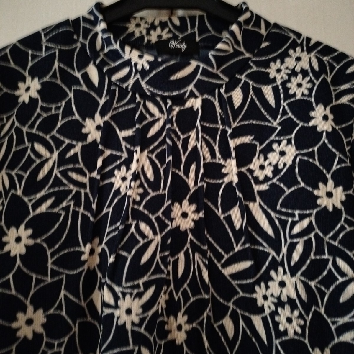 新品【M～Lサイズ】Wendy 関西ファッション連合 レディース 長(zhǎng)袖カットソー トップス フリース 里起毛 秋冬 ルームウェア 602 花柄①