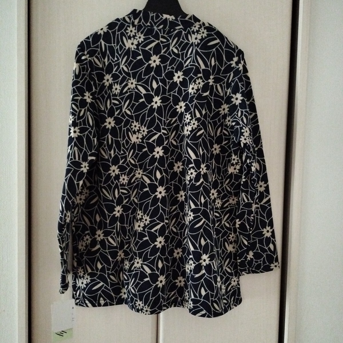 新品【M～Lサイズ】Wendy 関西ファッション連合 レディース 長(zhǎng)袖カットソー トップス フリース 里起毛 秋冬 ルームウェア 602 花柄①