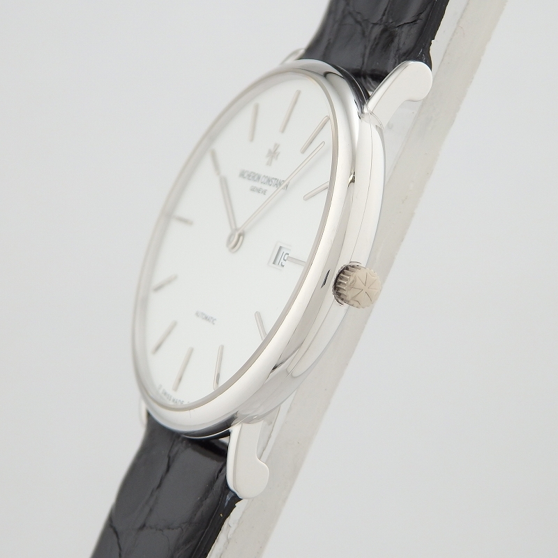 [ б/у ]K18WGvashu long * темно синий s Tintin VACHERON CONSTANTIN 48002/000G-8287 с ящиком OH завершено 