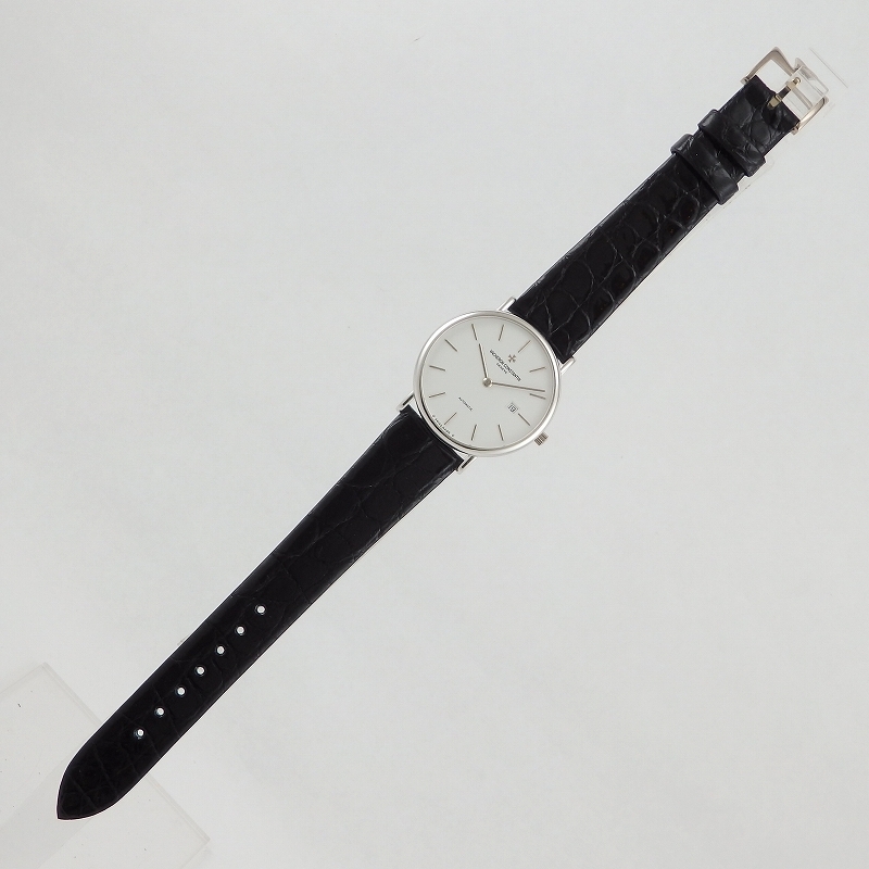 [ б/у ]K18WGvashu long * темно синий s Tintin VACHERON CONSTANTIN 48002/000G-8287 с ящиком OH завершено 