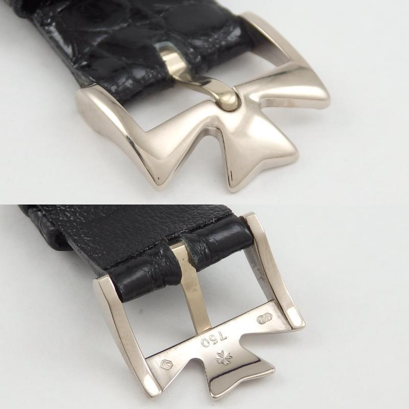 [ б/у ]K18WGvashu long * темно синий s Tintin VACHERON CONSTANTIN 48002/000G-8287 с ящиком OH завершено 