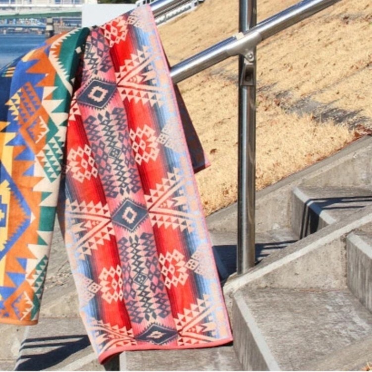 【新品未使用】PENDLETON ペンドルトン 綿100% ジャガード織り マルチカバー バスタオル XB218_画像4