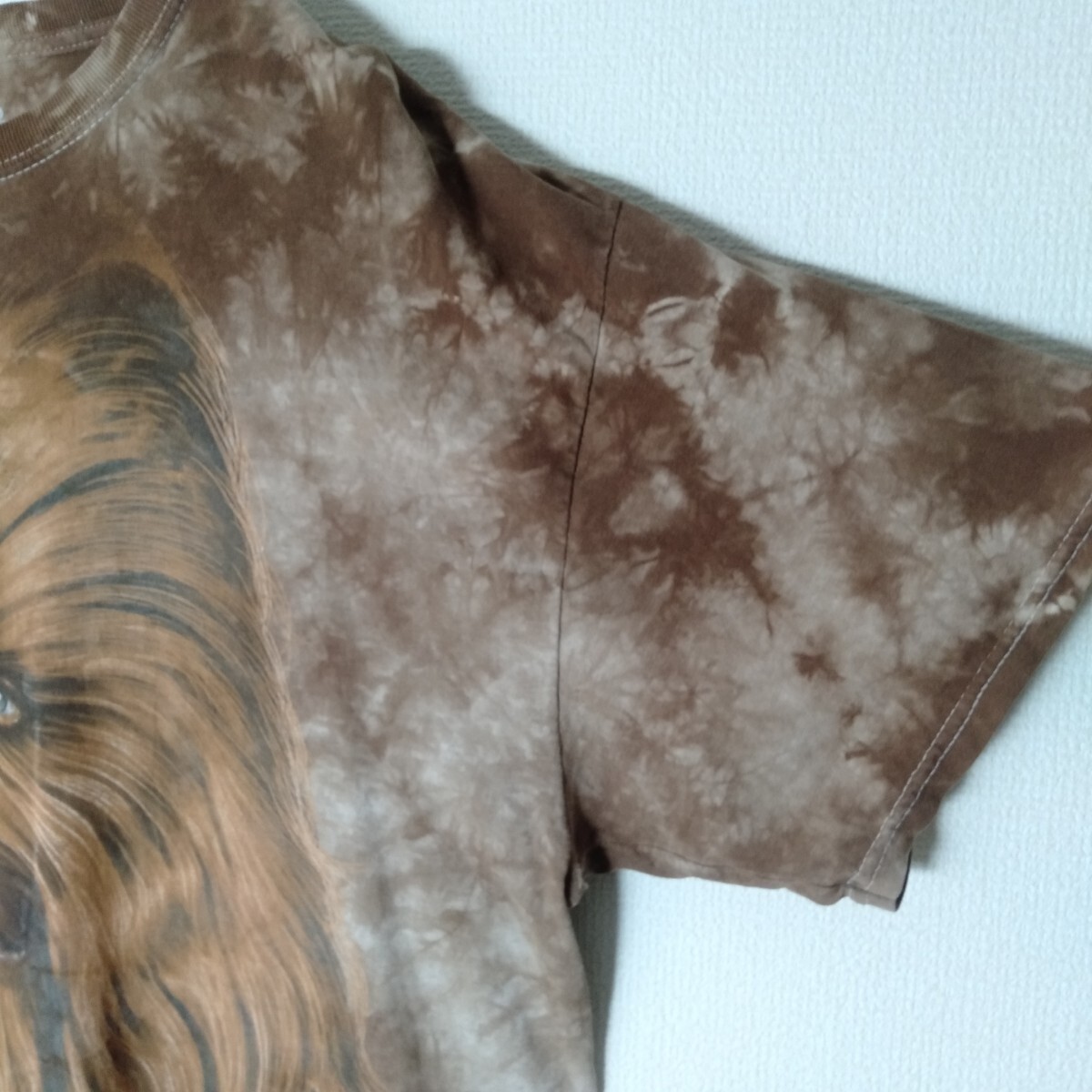 STARWARS 半袖 Tシャツ tシャツ XL LL ブラウン 茶 B108 ビッグサイズ 大きめ 大きい コットン 綿 スターウォーズ チューバッカ_画像5