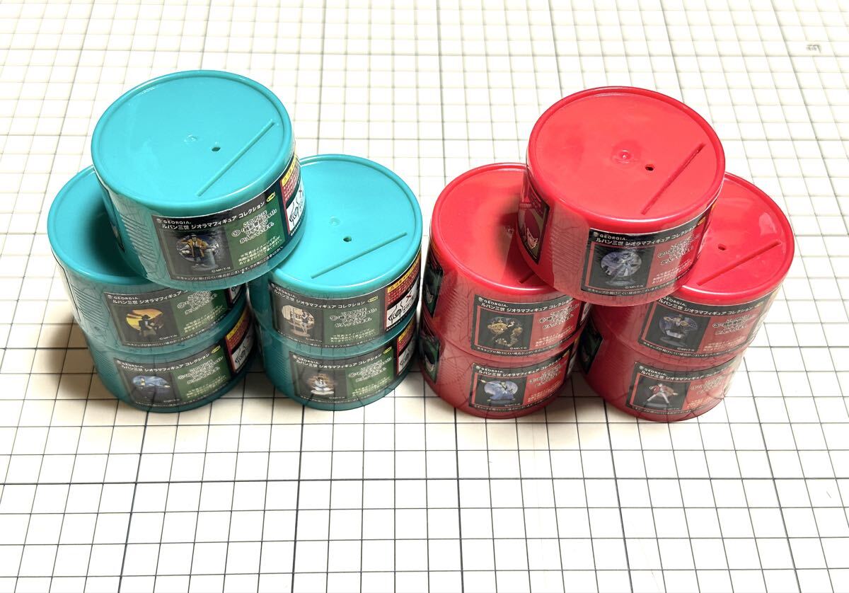 2008年 新・ジョージア エクストラビター発売記念 ルパン三世 ジオラマ フィギュア コレクション 全10種 フルコンプセット 未使用 非売品_画像1