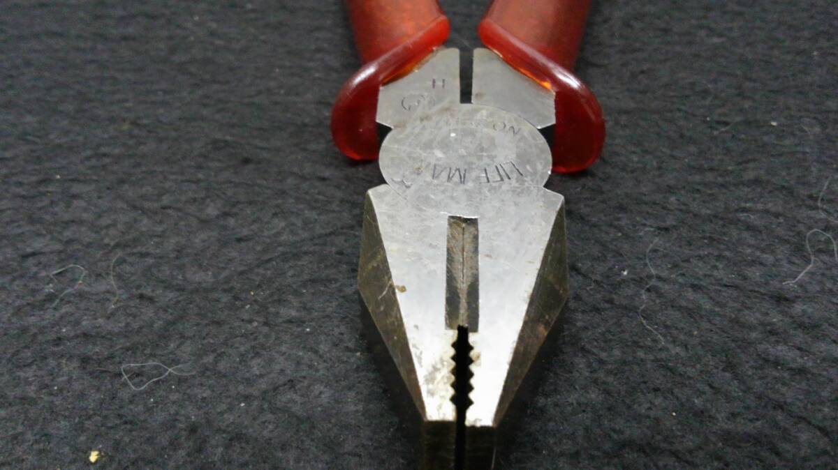 <08087> LIFE MAN ライフマン No382016 電工ペンチ ジスマーク_画像3