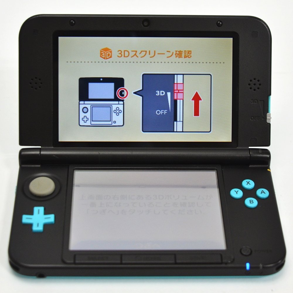 良品 任天堂 ニンテンドー 3DS LL ターコイズ × ブラック SPR