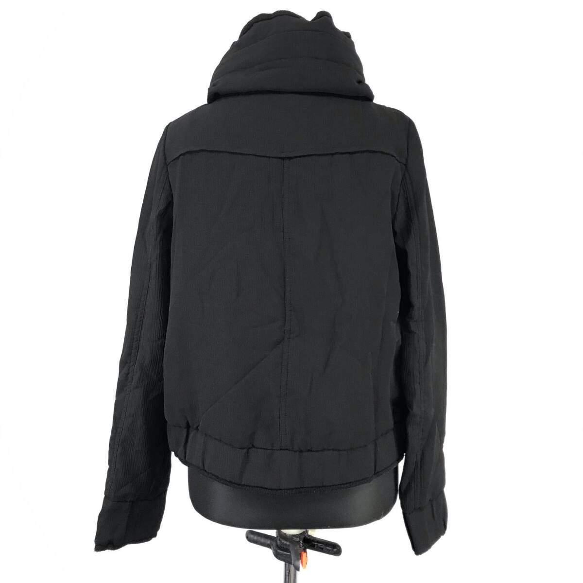 美品★Ray Beams【レイビームス】中綿入りジャケット【レディースS程度/黒/black】フード/防寒アウター/ブルゾン/Jacket/Jumper◆BJ084-c_画像3