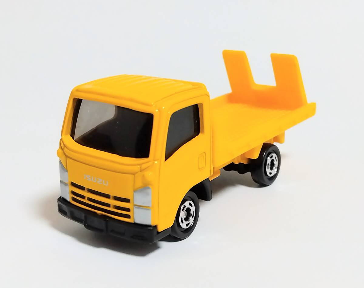 廃盤トミカ【いすゞ エルフ 運搬車】イエロー★箱なし★未使用★まとめて同梱可能♪ _画像1