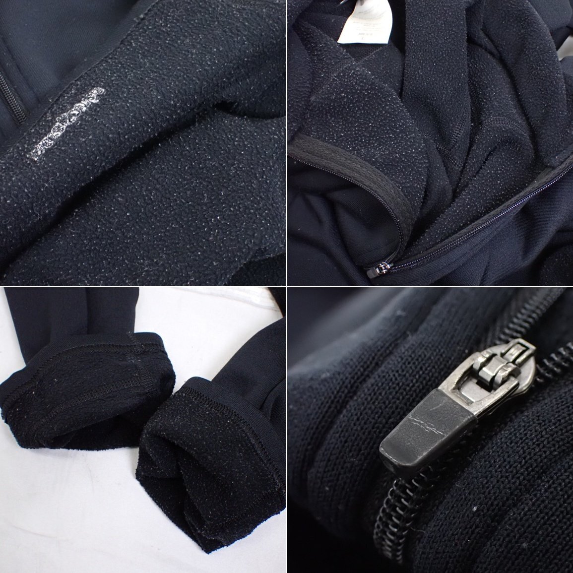 ★patagonia/パタゴニア キャプリーン エクスペディションウェイト 長袖ハーフジップ メンズL/ブラック/フリース/43461&1496900205_画像5