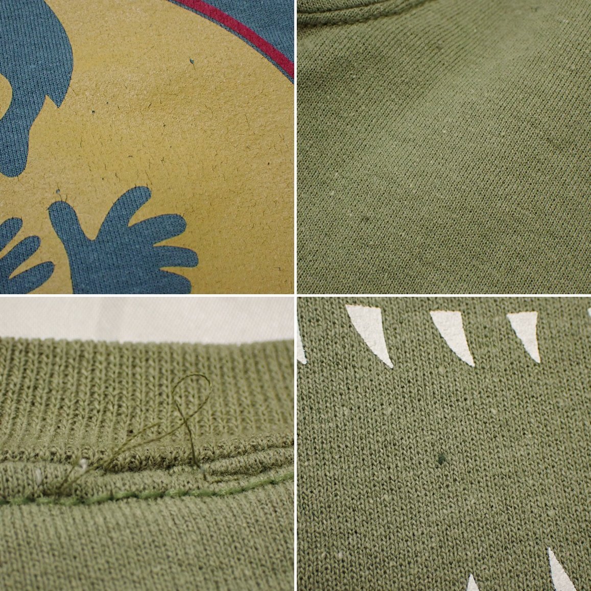 ★PUNK DRUNKERS/パンクドランカーズ DRUNKERS PUNK スウェットトレーナー メンズL相当/ライトカーキ系/裏起毛&1808300456の画像5