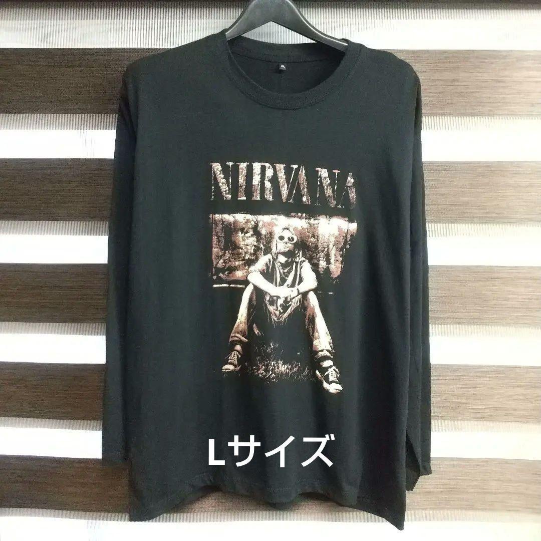 新品 L NIRVANA カートコバーン ニルヴァーナ 長袖 Tシャツ 新品 送料無料 ニルバーナ カートコバーン ニルヴァーナ 長袖