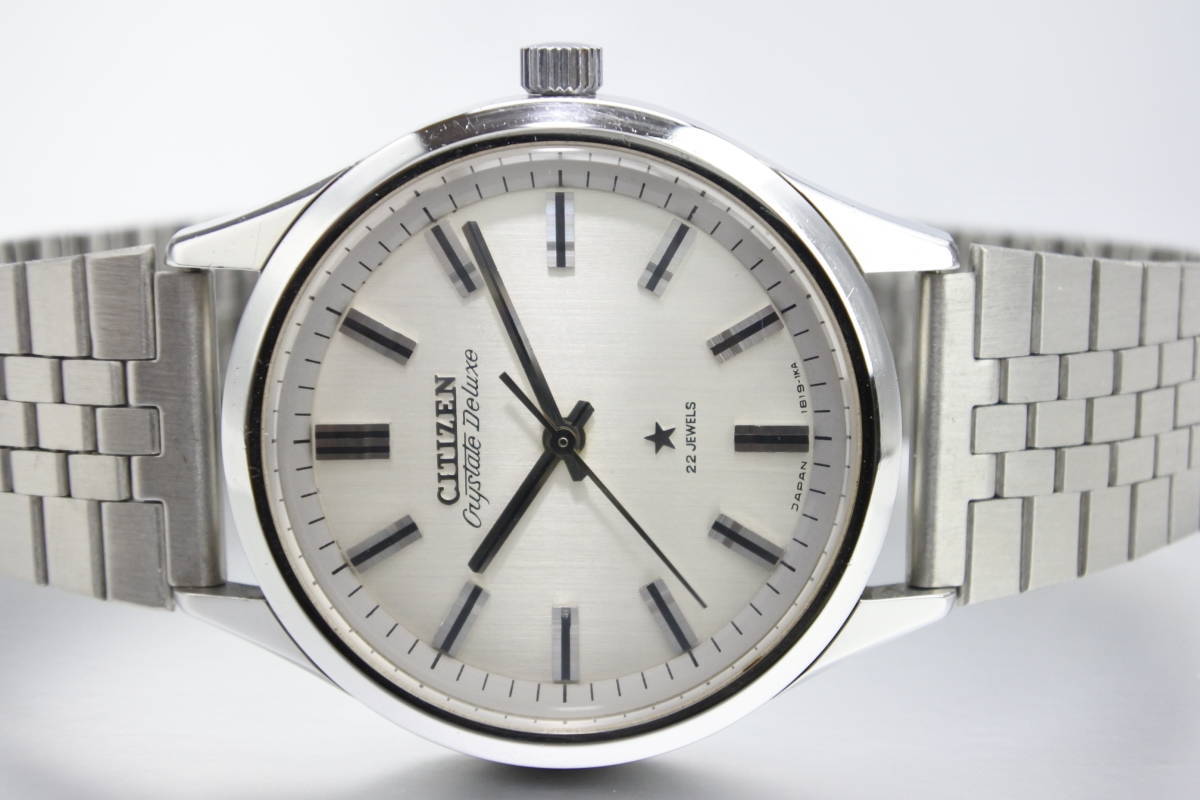 最高級クロノマスターほぼ同じ仕様 * 1968年製 CITIZENシチズン クリステート デラックス 22石 手巻紳士腕時計  国産名機逸品_画像1