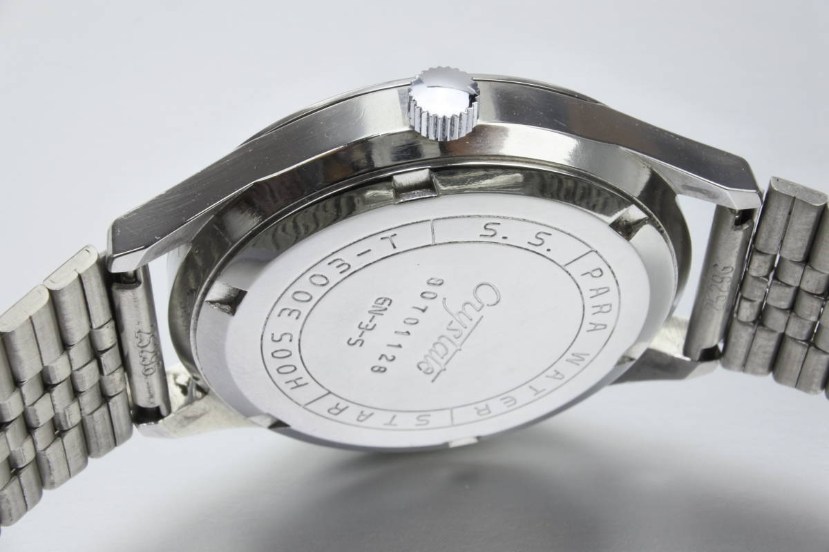 最高級クロノマスターほぼ同じ仕様 * 1968年製 CITIZENシチズン クリステート デラックス 22石 手巻紳士腕時計  国産名機逸品_画像4