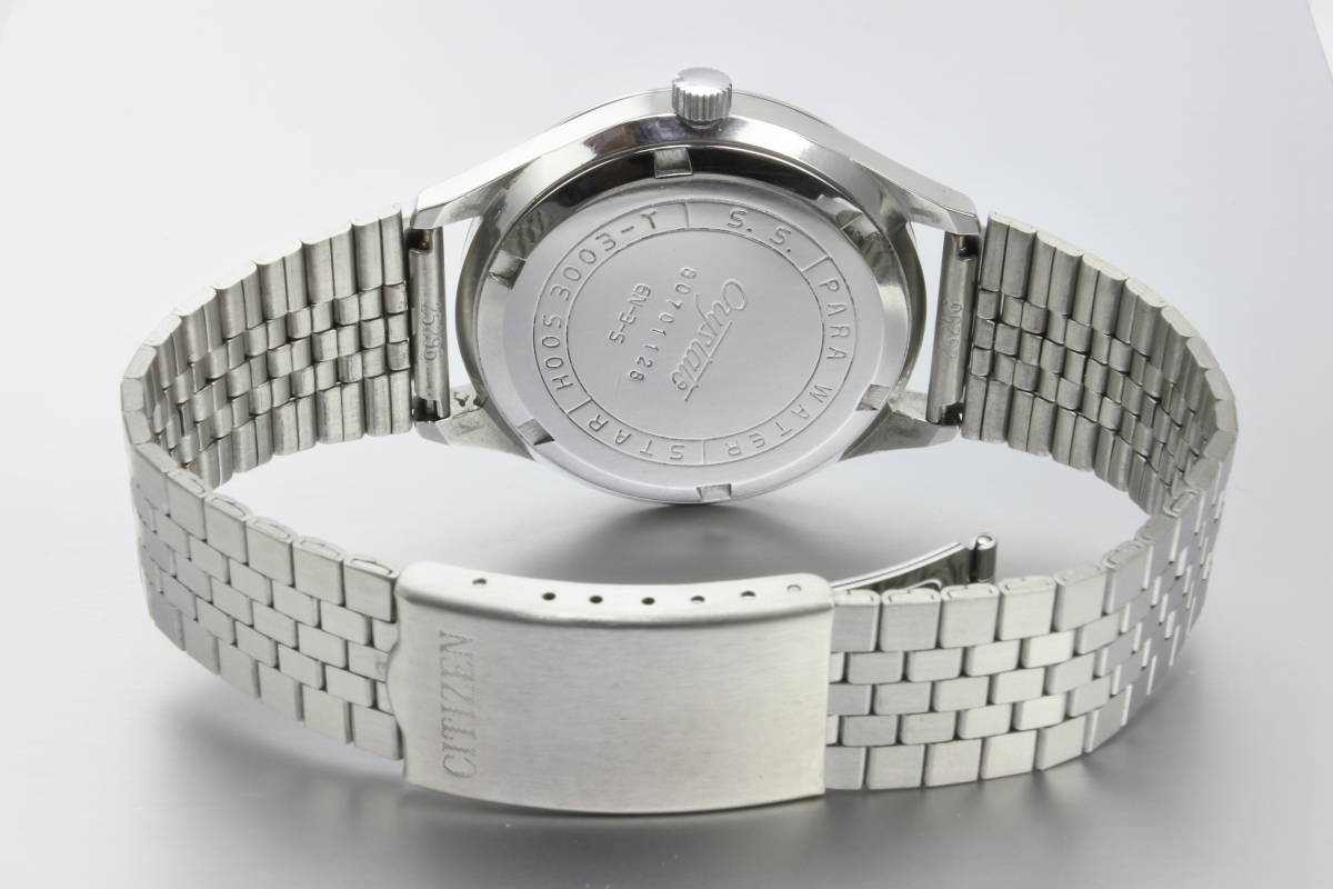 最高級クロノマスターほぼ同じ仕様 * 1968年製 CITIZENシチズン クリステート デラックス 22石 手巻紳士腕時計  国産名機逸品_画像5