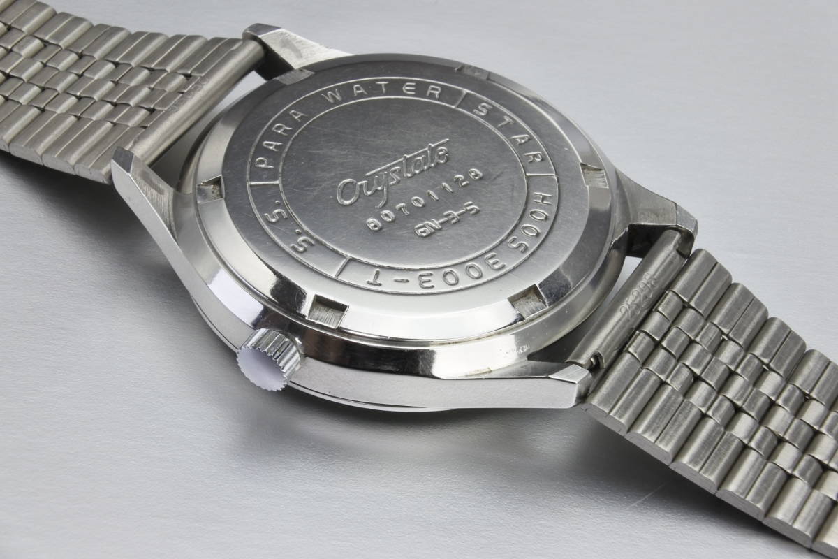 最高級クロノマスターほぼ同じ仕様 * 1968年製 CITIZENシチズン クリステート デラックス 22石 手巻紳士腕時計  国産名機逸品_画像9