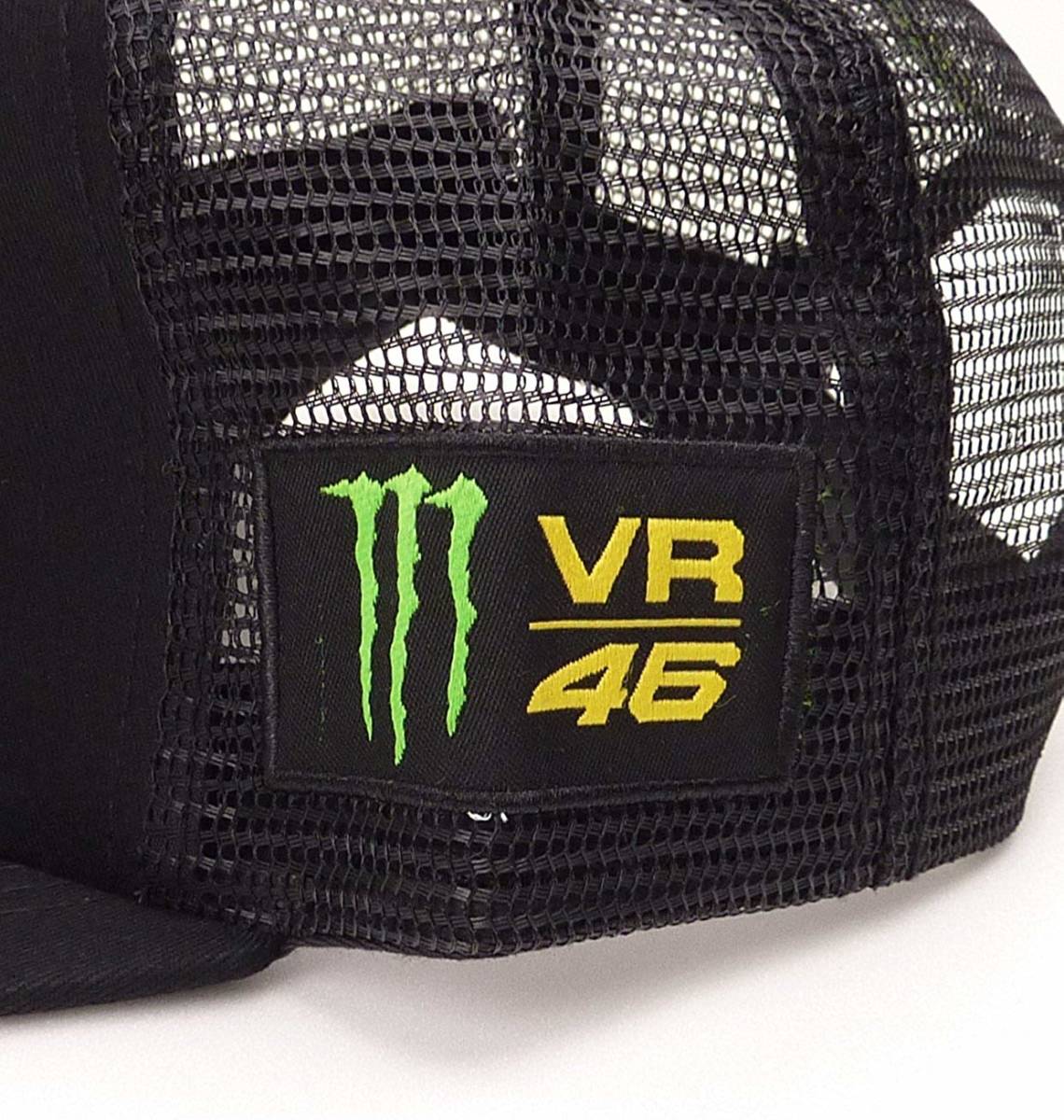 VR46 MONSTER ENERGY モンスターエナジー モンスター刺繍 VR46 フラットバイザーキャップ（ブラック） [並行輸入品]_画像3