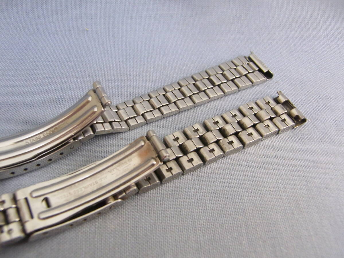 ブレス SEIKO純正 & STELUX 2点 SS レディス 取付幅：約12mm _画像5